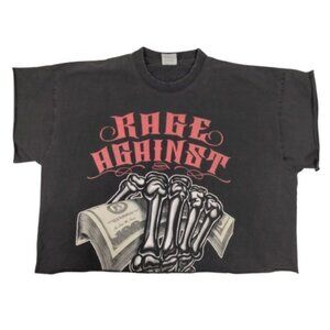 Vtg Rage Against The Machine (?) Chopped Tee 3XL XXXL RATM Punk Metal Hardcore